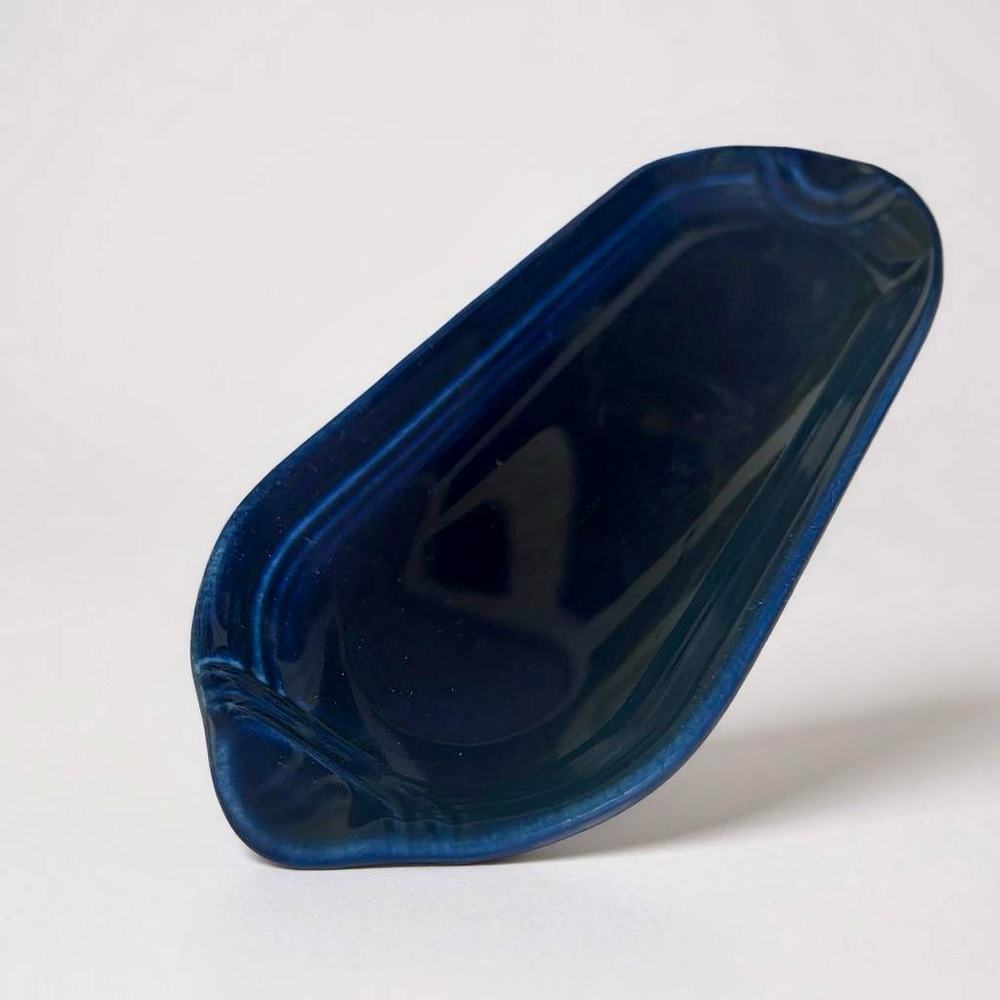 Vintage Fiestaware Cobalt Relish Tray